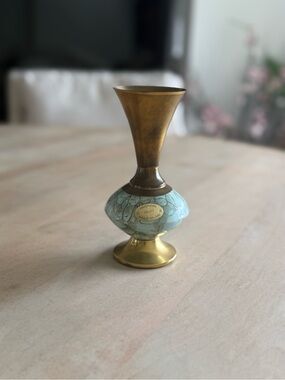 Delft Holland Bud Vase Hand Painted Enamel Body